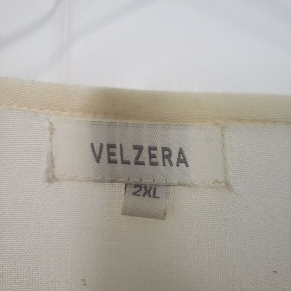 Velzera Embroidered Floral Tunic Rayon Boho Lightweight Longline Womens Size 2XL - Picture 4 of 10